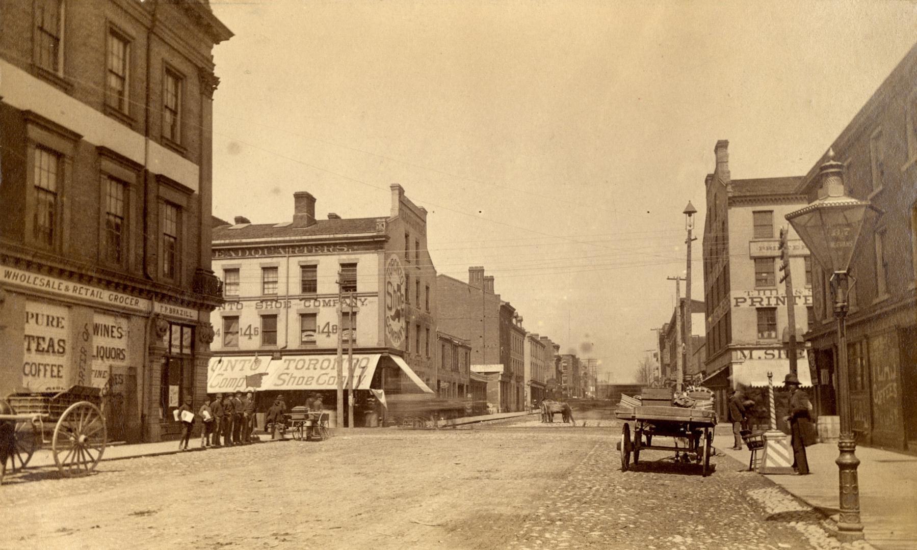 Jarvis St., looking north from south of King Street East, Toronto, Ontario