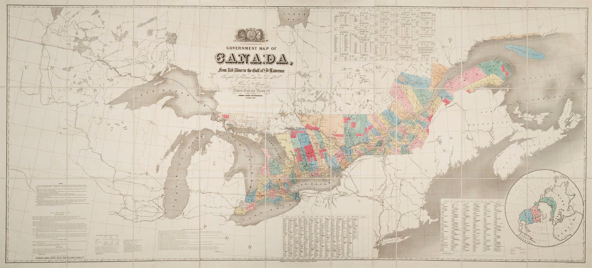 Government map of Canada