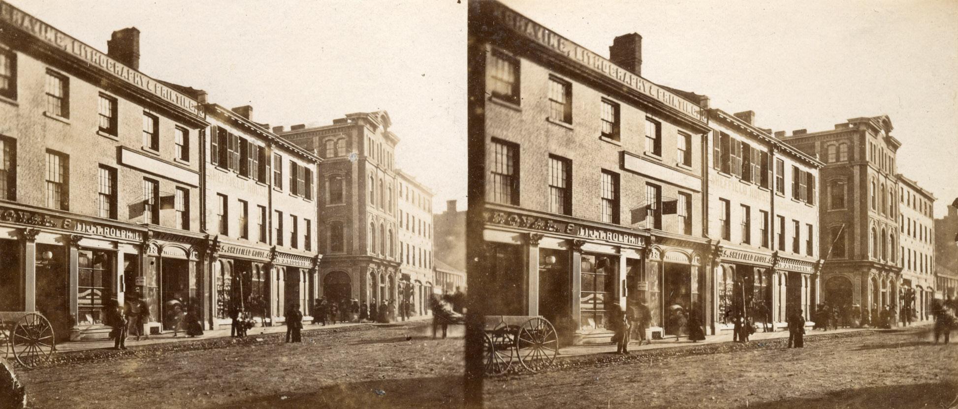 King Street West, south side, looking west from east of Jordan St