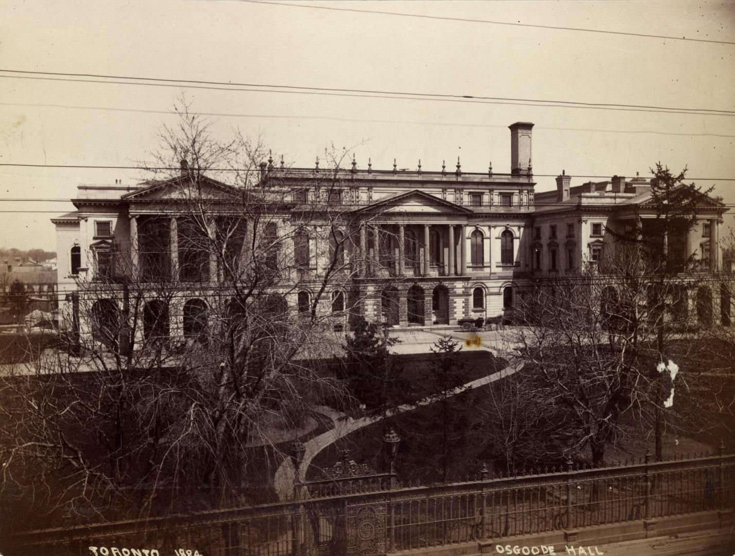 Osgoode Hall, Queen Street West, north east corner University Avenue, Toronto, Ontario