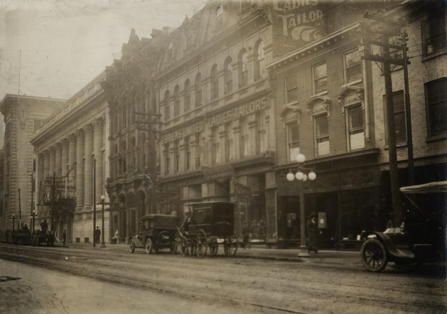 King Street West, south side, looking east to Bay St