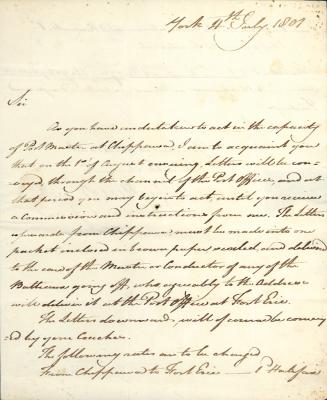 Letter from George Herriot to Robert Macklem, 4 July 1801