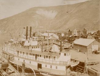 View from the Yukon River. Dawson City, Yukon Territory