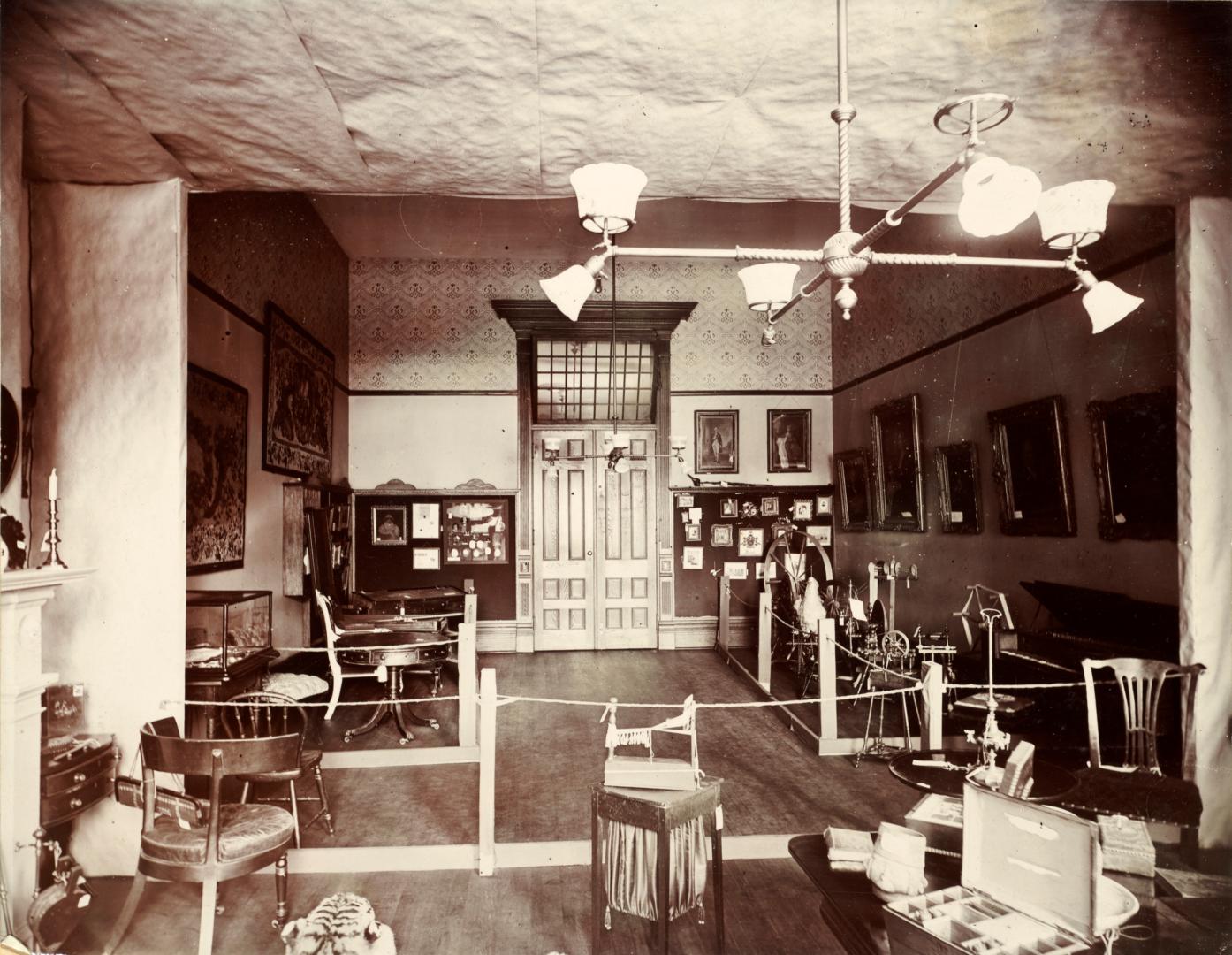 Canadian Historical Exhibition, 1899, Victoria College, furniture room no