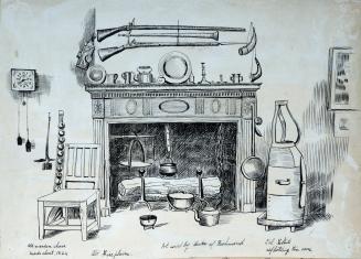 Canadian Historical Exhibition, 1899, Victoria College, oven belonging to Col