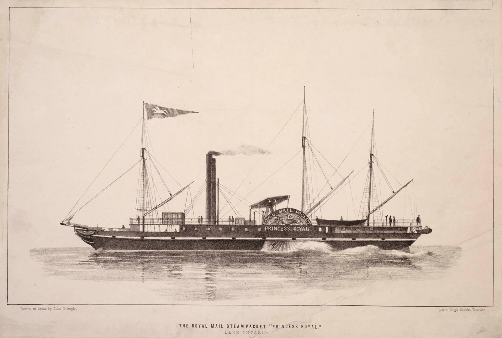 The Royal Mail Steam Packet ''Princess Royal,'' Lake Ontario