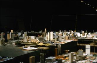 Architectural models at Horticultural Building for City Hall and Square Competition, Toronto, 1958