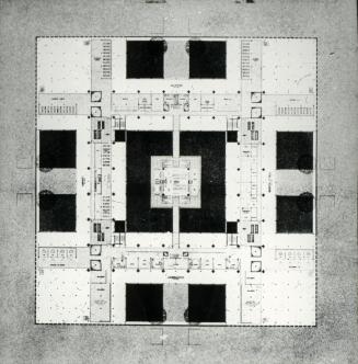 Perkins & Will entry City Hall and Square Competition, Toronto, 1958, floor plan