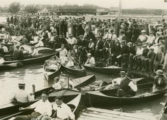 Humber Bay Regatta, looking northwest to Lakeshore Boulevard bridge