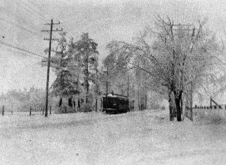 Looking south, radial car