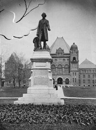 Macdonald, Sir John A., monument, Queen's Park, in front of Parliament Buildings