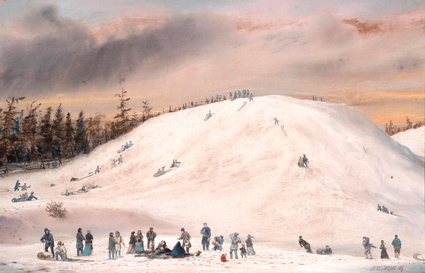 Tobogganing, Toronto, Ontario