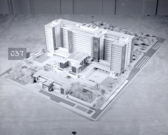 T. P. Bolton entry, City Hall and Square Competition, Toronto, 1958, architectural model