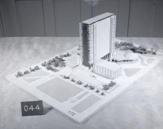 H. T. Langston entry, City Hall and Square Competition, Toronto, 1958, architectural model