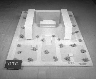 G. Beer and Aldo Cervi entry, City Hall and Square Competition, Toronto, 1958, architectural model