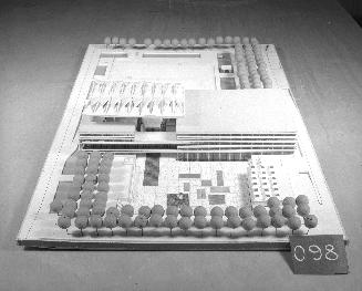 M. H. Willson entry, City Hall and Square Competition, Toronto, 1958, architectural model