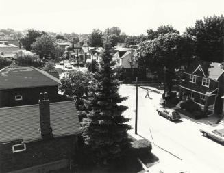 Helendale Avenue, looking northwest to Edith Drive, from Northern District Library, Toronto, On…