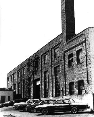 Old market, Toronto, Ontario. Image shows a partial view of a few storey building with a number ...