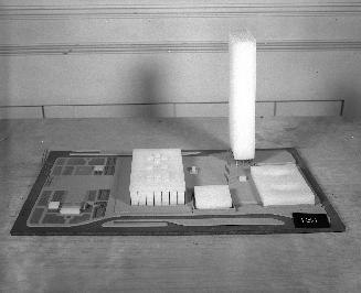 A. M. Richardson & Associates entry, City Hall and Square Competition, Toronto, 1958, architectural model