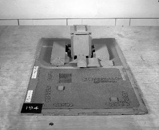 P. Cotton entry, City Hall and Square Competition, Toronto, 1958, architectural model