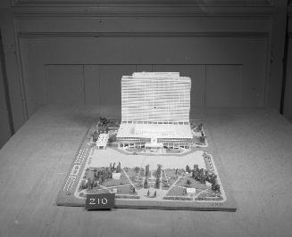 Denji Nakamura entry, City Hall and Square Competition, Toronto, 1958, architectural model