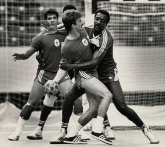 Daniel Blouin of Canada's handball team