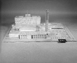 F. S. Gerner entry, City Hall and Square Competition, Toronto, 1958, architectural model