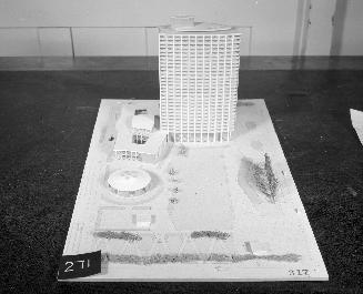 Govan Ferguson Lindsay Kaminker Langley Keeleyside entry, City Hall and Square Competition, Toronto, 1958, architectural model