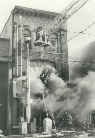 Building engulfed