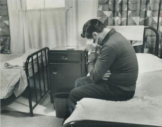 Lonely and dejected, an alcoholic goes through pangs of drying out at west central Detoxication Centre on Ossington Ave