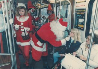 The better sleigh. Santa Claus left Cupid, Vixen and the other reindeer in the garage yesterday and joined his elves on the new LRT transit line from (...)