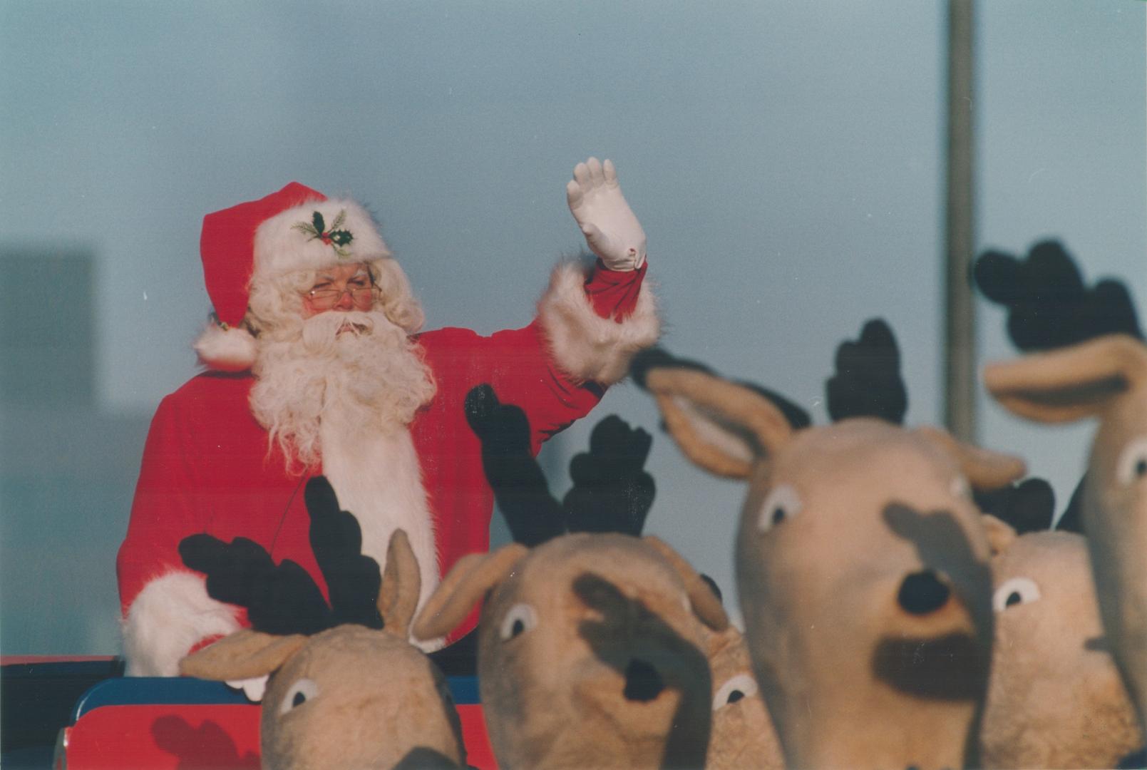 Santa's here: Santa Claus arrived in time for Mississauga's annual parade last week, much to the delight of a crowd of 70,000 people