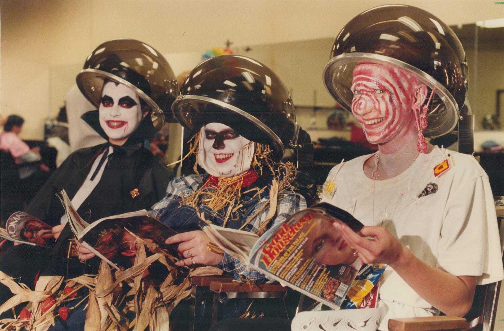 Goblins turned up in the oddest places yesterday - even under the dryers at the Academy School of Hairdressing in Mississauga. The hairdressers - Shei(...)