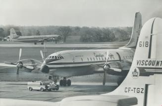 Some of the woods around Malton airport in this 1967 picture have given way to expansion to accommodate larger aircraft