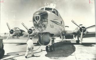 Crash at summerside, P.E.I., today, involved a Canadian Forces Argus like the one shown here. One of the oldest military aircraft still in service in (...)