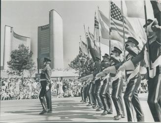 When it comes to drawing out crowds military bands and marching men take a bit of beating