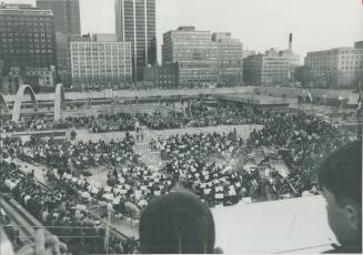 Sound of music in city hall square