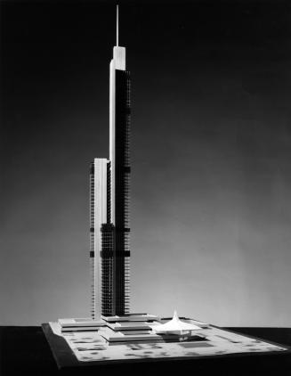 D. R. Dobereiner entry, City Hall and Square Competition, Toronto, 1958, architectural model