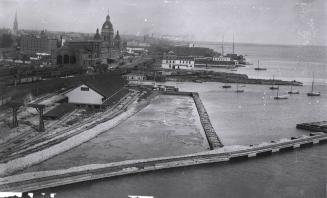 Image shows an aerial view of the Harbour.