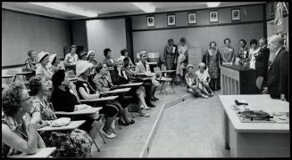 Women, who come from all over the world, were interested in Toronto schools