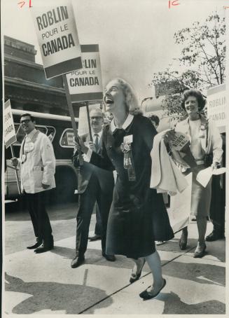 Nancy Poole of London, Ont. Is definitely for duff Roblin, Her husband, William, directed campaign for former Manitoba premier Roblin