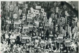 At the start of the voting - lots of Hoopla, chanting, placard-waving and enthusiasm