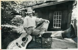 An authentic urban cowboy, Peter Toels deplores the 'chi-chi' imitators outfitted by Darryl Miller (left in insert) and Ron Kalifer at their Toronto store, Western Corral