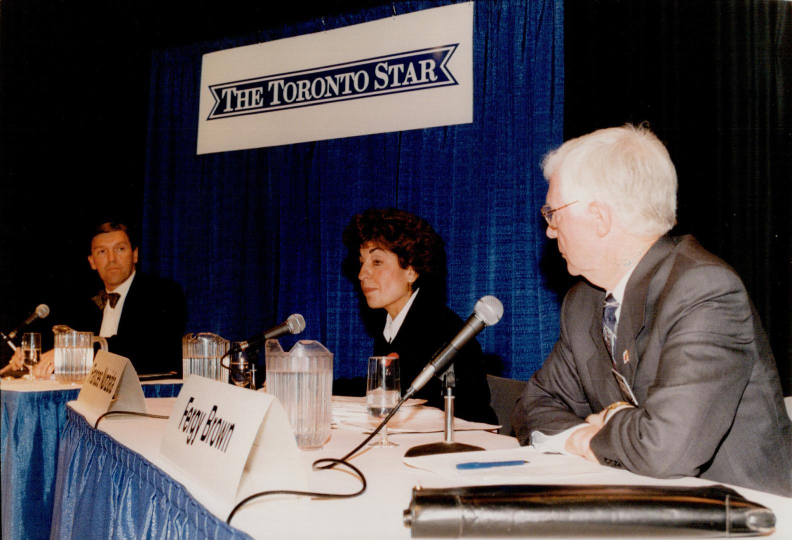 York Mayoral debate John Handerich moderates Frances Nunziata, Fergy Brown