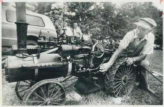 A head of steam at Uxbridge. The Uxbridge-Scott Historical Society held its sixth annual Steam Threshing Days at the Quaker Hill Museum Grounds on Sat(...)