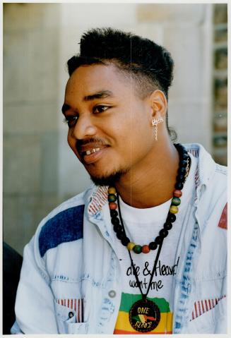 Close-ups, left, from top: Jeff Moo-Young wears a Roots-style ruby-studded toothcap