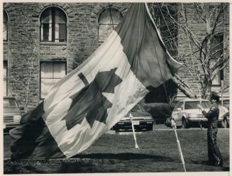 Flagging down a faux pas. Faces were red at Queen's Park yesterday when it was discovered someone from the Ontario Government Protective Services depa(...)