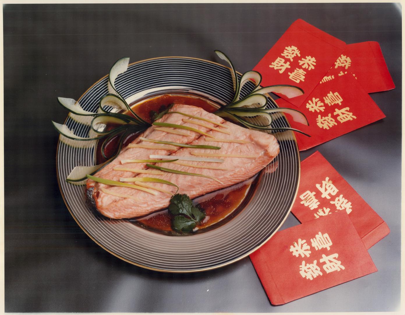 Tasty dish: Fish, such as salmon, is popular during Chinese New Year's