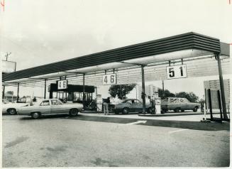 Do-it-yourself service is popular at this gas bar