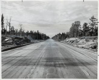 View of the new highway just opened is seen here